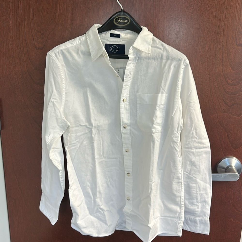 Even Tide Men’s White Button down